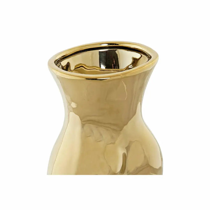 Vase DKD Home Decor Golden Stoneware 17 x 12 x 21 cm (2 Units) - Декорация и Осветление<<<Дом Градина<<<BigBuy&&&Украса