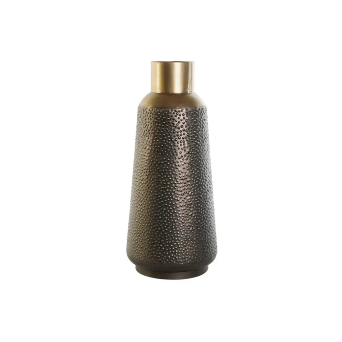 Vase DKD Home Decor Grey Golden Dark grey Metal Modern 25 x 25 x 56,5 cm - Декорация и Осветление<<<Дом