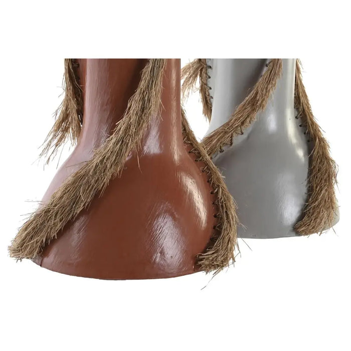 Vase DKD Home Decor Grey Terracotta 26 x 26 x 30 cm (2 Units) - Декорация и Осветление<<<Дом Градина<<<BigBuy&&&Украса