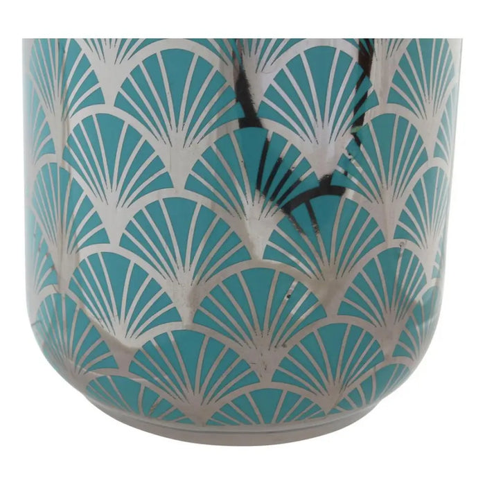 Vase DKD Home Decor Porcelain Turquoise Oriental (15 x 15 x 41.5 cm) - Декорация и Осветление<<<Дом