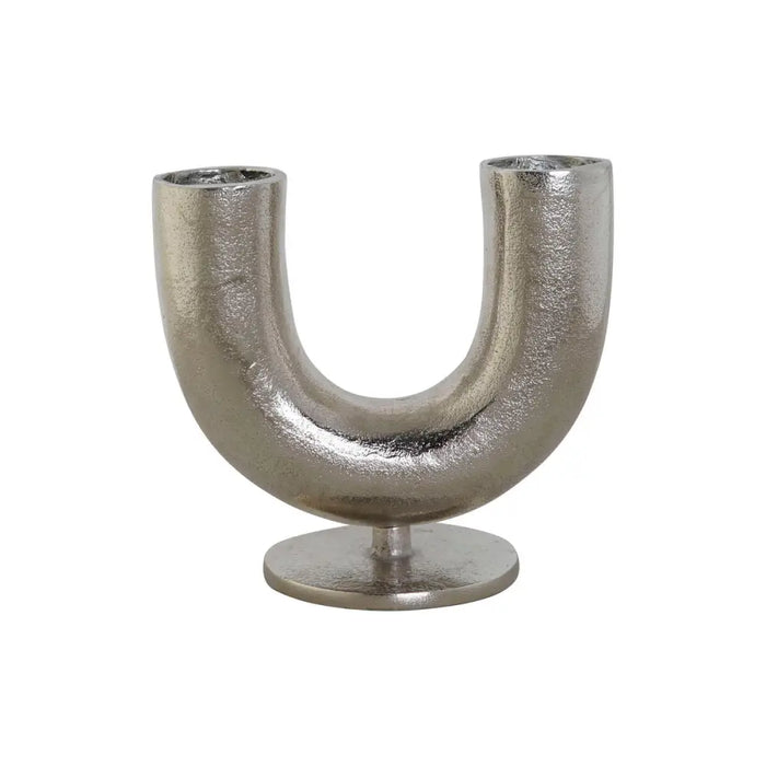 Vase DKD Home Decor Silver Aluminium 19 x 11 x 17 cm - Декорация и Осветление<<<Дом Градина<<<BigBuy&&&Украса за
