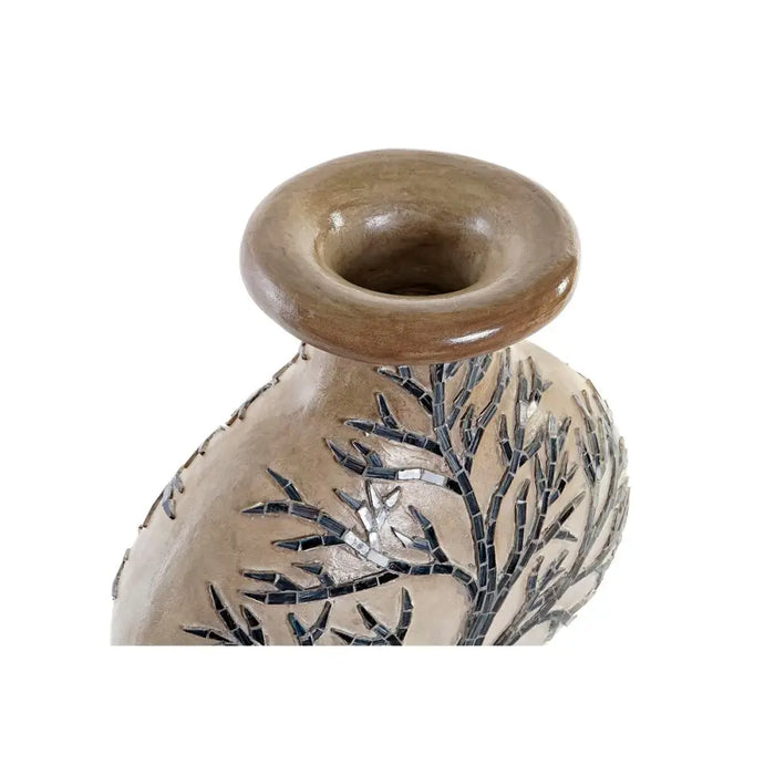 Vase DKD Home Decor Tree Crystal Black Beige Terracotta (30 x 15 x 33,5 cm) - Декорация и Осветление<<<Дом
