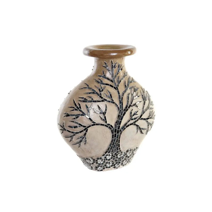 Vase DKD Home Decor Tree Crystal Black Beige Terracotta (30 x 15 x 33,5 cm) - Декорация и Осветление<<<Дом