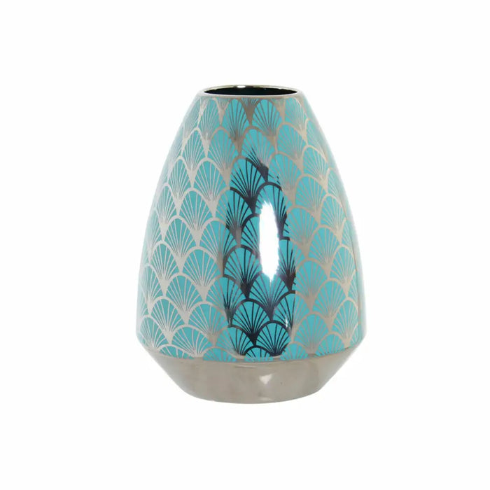 Vase DKD Home Decor Turquoise Porcelain Oriental (18 x 18 x 24 cm) - Декорация и Осветление<<<Дом