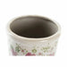 Vase DKD Home Decor White Green Maroon Stoneware Shabby Chic (14 x 14 x 25 cm) - Декорация и Осветление<<<Дом
