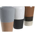 Vase DKD Home Decor White Grey Terracotta Porcelain 13,3 x 11 x 27,3 cm 13,3 x 11 x 28 cm (3 Units) - Декорация и