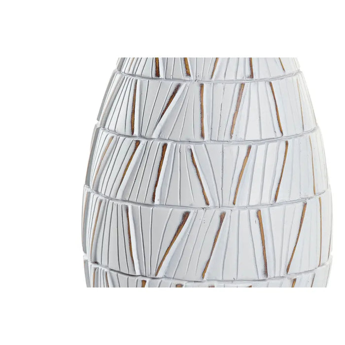 Vase DKD Home Decor White Resin Modern (18 x 18 x 50 cm) - Декорация и Осветление<<<Дом Градина<<<BigBuy&&&Украса за