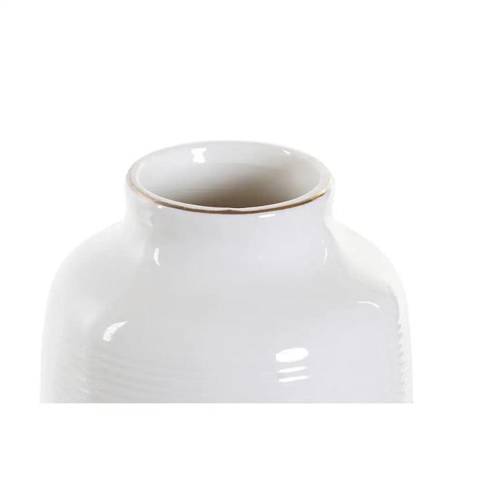 Vase DKD Home Decor White Stoneware Pompom 12 x 12 x 24 cm - Декорация и Осветление<<<Дом Градина<<<BigBuy&&&Украса за