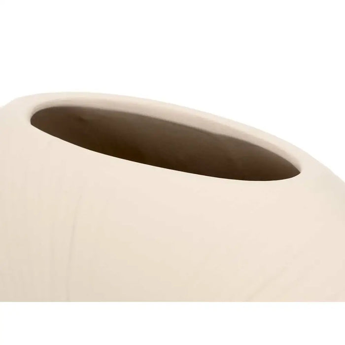 Vase Gift Decor Beige Ceramic Circular 29 x 26 x 11 cm (4 Units) - Декорация и Осветление<<<Дом