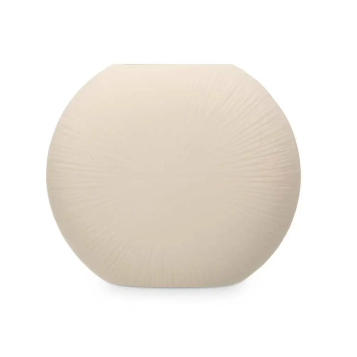 Vase Gift Decor Beige Ceramic Circular 29 x 26 x 11 cm (4 Units) - Декорация и Осветление<<<Дом