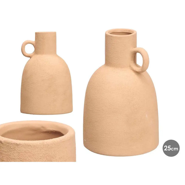 Vase Gift Decor Brown Ceramic 16,8 x 25,5 x 16,8 cm - Декорация и Осветление<<<Дом Градина<<<BigBuy&&&Украса за средата