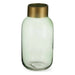 Vase Gift Decor Green Golden Glass Smooth 11,5 x 24 x 11,5 cm - Декорация и Осветление<<<Дом Градина<<<BigBuy&&&Украса