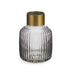 Vase Gift Decor Grey Golden Glass Stripes 14,5 x 22 x 14,5 cm (6 Units) - Декорация и Осветление<<<Дом