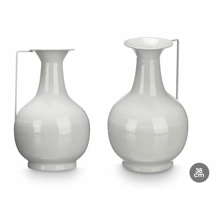 Vase Gift Decor Grey Iron Ball 24 x 38 x 14,8 cm (4 Units) - Декорация и Осветление<<<Дом Градина<<<BigBuy&&&Украса за