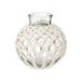 Vase Gift Decor White Transparent Cloth Glass Macrame 25 x 26,5 x 25 cm (4 Units) - Декорация и Осветление<<<Дом