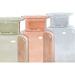 Vase Home ESPRIT Blue Green Amber Crystal 14,5 x 14,5 x 26,5 cm (3 Units) - Декорация и Осветление<<<Дом