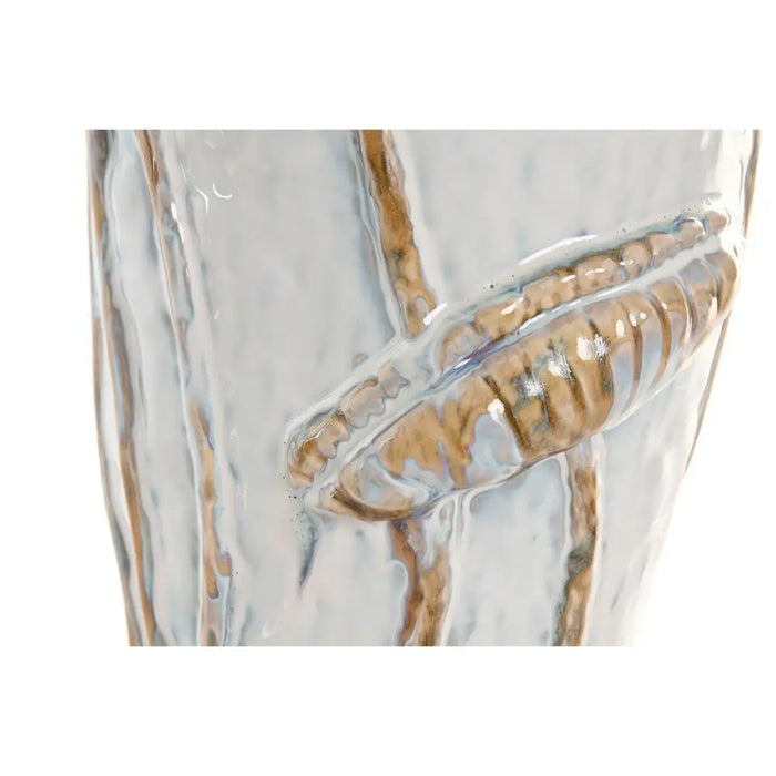 Vase Home ESPRIT Blue White Ceramic 27 x 27 x 35 cm - Декорация и Осветление<<<Дом Градина<<<BigBuy&&&Украса за средата