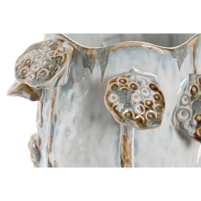 Vase Home ESPRIT Blue White Ceramic 27 x 27 x 35 cm - Декорация и Осветление<<<Дом Градина<<<BigBuy&&&Украса за средата