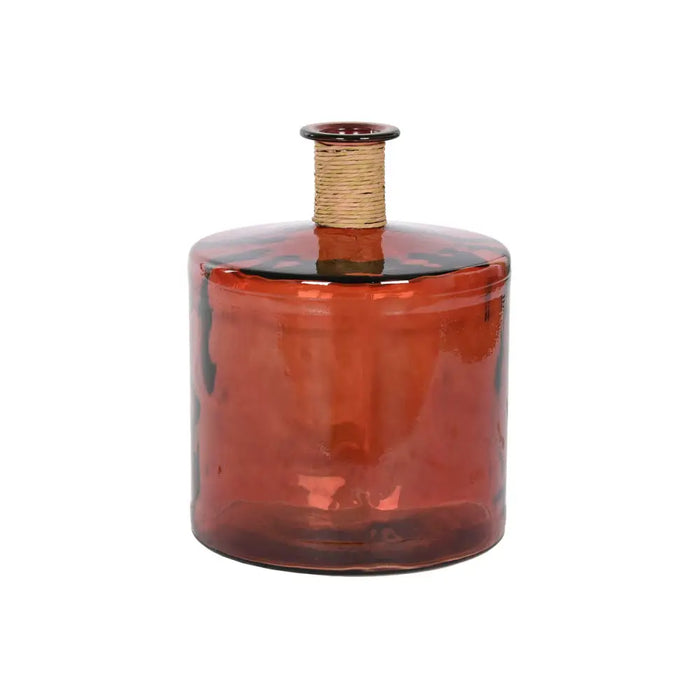 Vase Home ESPRIT Brown Rope Tempered Glass 35 x 35 x 45 cm - Декорация и Осветление<<<Дом Градина<<<BigBuy&&&Украса за
