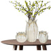 Vase Home ESPRIT Cream Ceramic Leaf of a plant 19 x 19 x 33 cm - Украса за средата на масата и вази<<<Декорация и