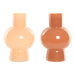 Vase Home ESPRIT Cream Terracotta Crystal 15 x 15 x 24 cm (2 Units) - Декорация и Осветление<<<Дом