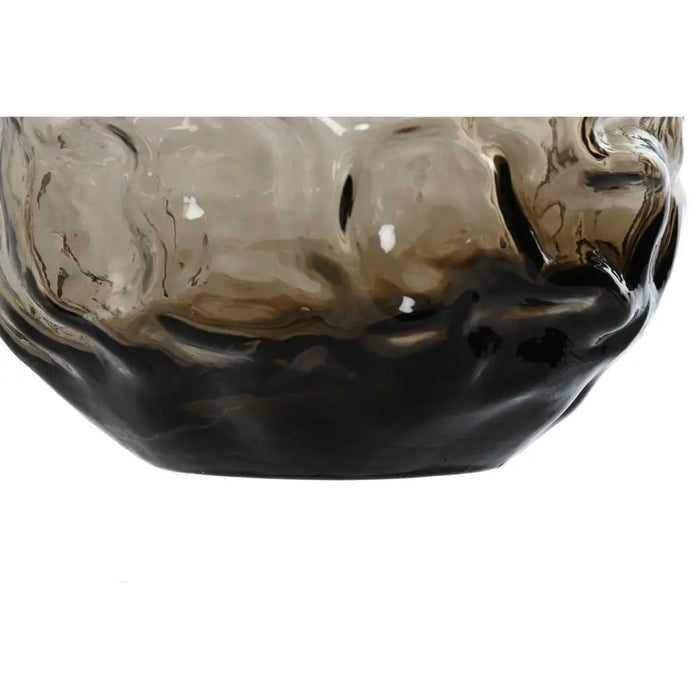 Vase Home ESPRIT Dark brown Crystal Modern 21,5 x 21,5 x 19 cm - Декорация и Осветление<<<Дом Градина<<<BigBuy&&&Украса