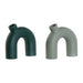 Vase Home ESPRIT Green Aluminium 19 x 5 x 17 cm (2 Units) - Декорация и Осветление<<<Дом Градина<<<BigBuy&&&Украса за