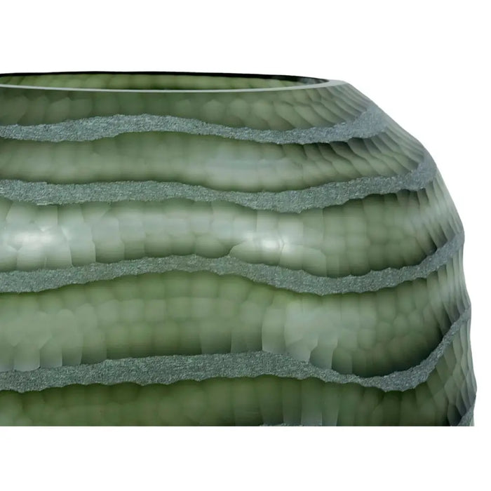 Vase Home ESPRIT Green Crystal Modern 27 x 27 x 33 cm - Декорация и Осветление<<<Дом Градина<<<BigBuy&&&Украса за