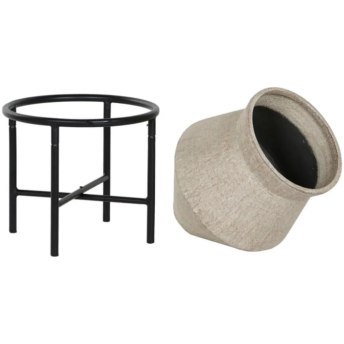Vase Home ESPRIT Metal Magnesium 40 x 40 x 62 cm - Декорация и Осветление<<<Дом Градина<<<BigBuy&&&Украса за средата на