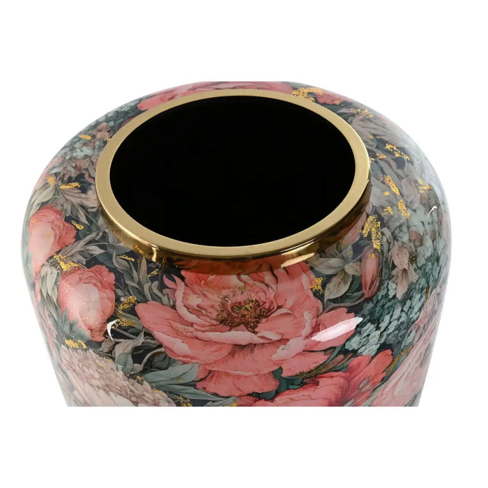 Vase Home ESPRIT Multicolour Pink Metal 33 x 33 x 35 cm - Декорация и Осветление<<<Дом Градина<<<BigBuy&&&Украса за