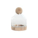 Vase Home ESPRIT Transparent Natural Wood Crystal 18 x 18 x 24 cm - Декорация и Осветление<<<Дом