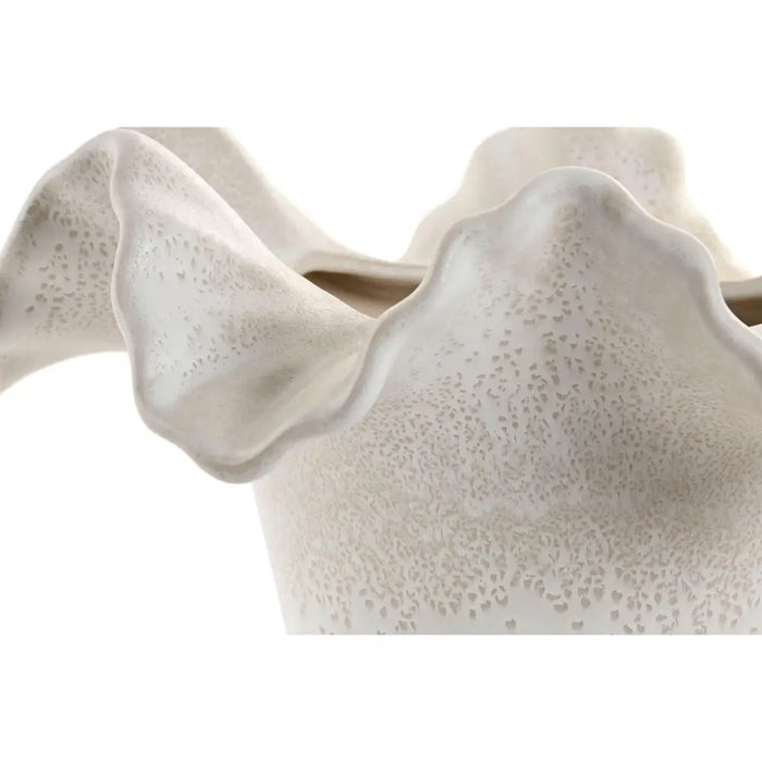 Vase Home ESPRIT White Ceramic 30 x 30 x 18 cm - Декорация и Осветление<<<Дом Градина<<<BigBuy&&&Украса за средата на