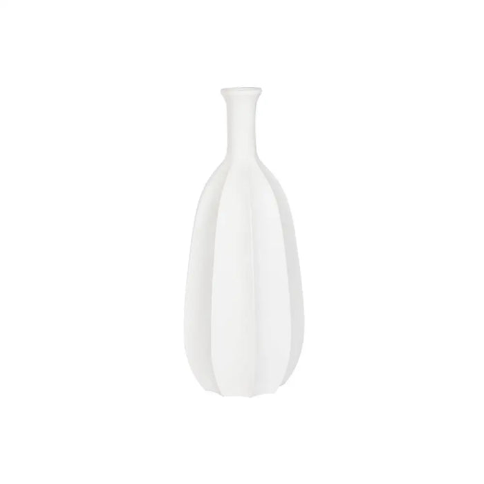 Vase Home ESPRIT White Fibreglass 30 x 30 x 80 cm - Декорация и Осветление<<<Дом Градина<<<BigBuy&&&Украса за средата