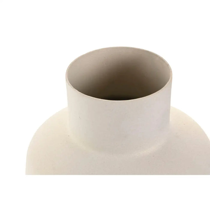 Vase Home ESPRIT White Golden Aluminium Modern 16 x 16 x 31 cm - Декорация и Осветление<<<Дом Градина<<<BigBuy&&&Украса