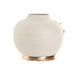 Vase Home ESPRIT White Golden Aluminium Modern 19 x 19 x 18 cm - Декорация и Осветление<<<Дом Градина<<<BigBuy&&&Украса