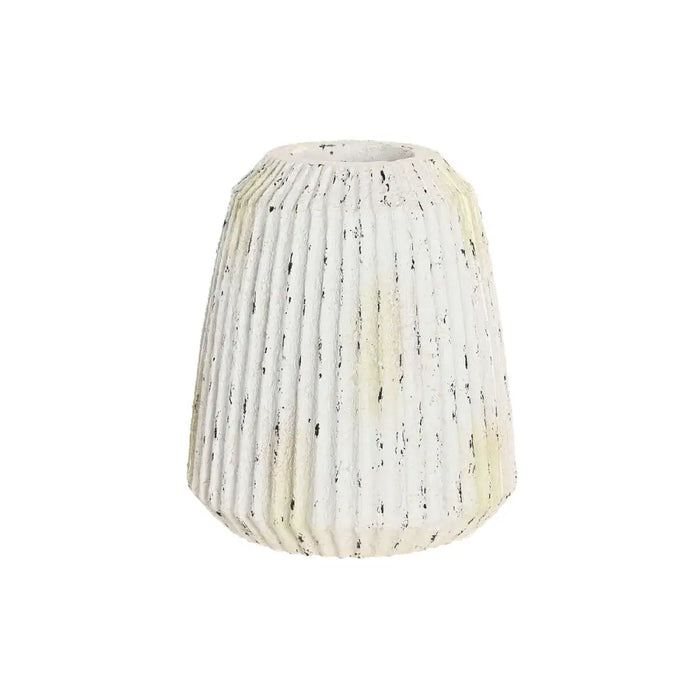 Vase Home ESPRIT White Magnesium 28,5 x 28,5 x 32,5 cm - Декорация и Осветление<<<Дом Градина<<<BigBuy&&&Украса за
