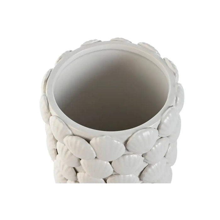 Vase Home ESPRIT White Stoneware Mediterranean 15,5 X 15,5 X 33,5 cm - Декорация и Осветление<<<Дом