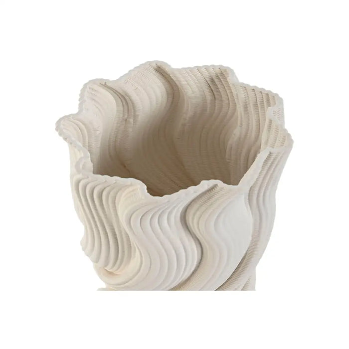 Vase Home ESPRIT White Stoneware Modern 16 x 16 x 26 cm - Декорация и Осветление<<<Дом Градина<<<BigBuy&&&Украса за