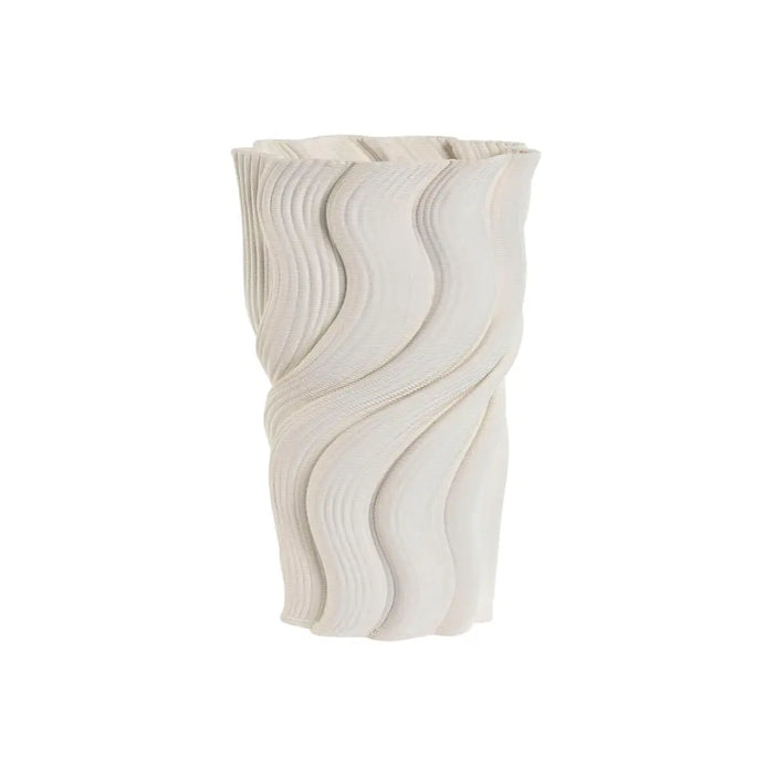 Vase Home ESPRIT White Stoneware Modern 16 x 16 x 26 cm - Декорация и Осветление<<<Дом Градина<<<BigBuy&&&Украса за
