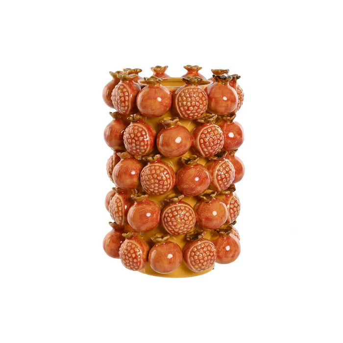 Vase Home ESPRIT Yellow Orange Stoneware Modern 24 x 24 x 32 cm - Декорация и Осветление<<<Дом