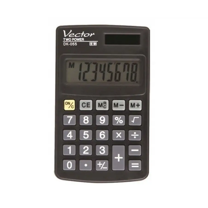Vector DK-055 Pocket Calculator Black - CalculatorsARB-KLK<<<Office suppliesARB<<<ActionPL