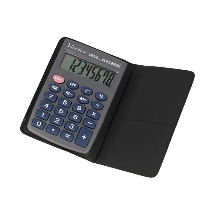 Vector KAV VC-110III pocket calculator 8 digits 58 x 88 mm grey - CalculatorsARB-KLK<<<Office suppliesARB<<<ActionPL