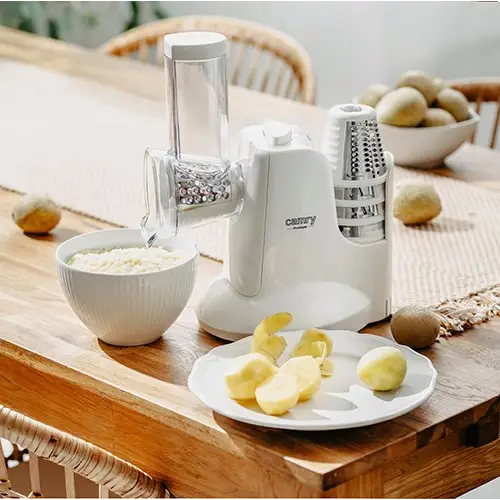 Vegetable slicer CAMRY CR 4816 White - Food processorsAGD-ROK<<<Home Appliance - ProductsAGD<<<ActionPL