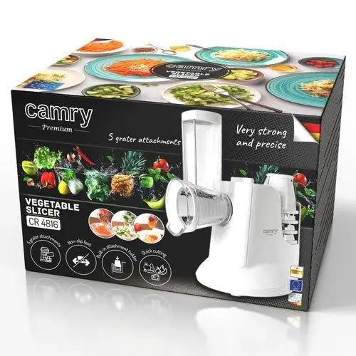 Vegetable slicer CAMRY CR 4816 White - Food processorsAGD-ROK<<<Home Appliance - ProductsAGD<<<ActionPL