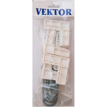 MOSQUITO NETTING KIT FOR THE DOOR HINGES+SNAPPER+HANDLE+CORNERS VEKTOR .