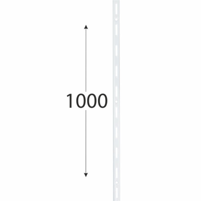SINGLE RAIL 1000MM WHITE