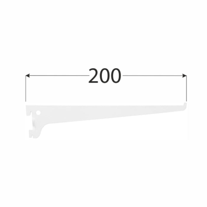 SINGLE BRACKET 200MM WHITE