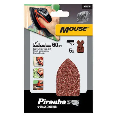 VELCRO P60 5 PCS STANLEY DELTA GRINDER SANDING PADS - Шкурки за машинно шлайфане<<<Консумативи за