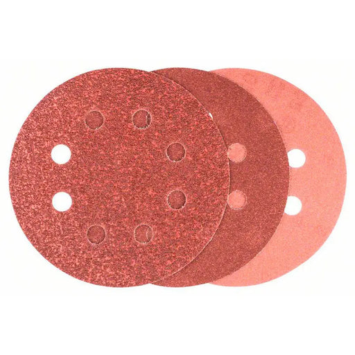 VELCRO PAD FOR ECCENTRIC GRINDER 6 PCS. BOSCH - Шкурки за машинно шлайфане<<<Консумативи за