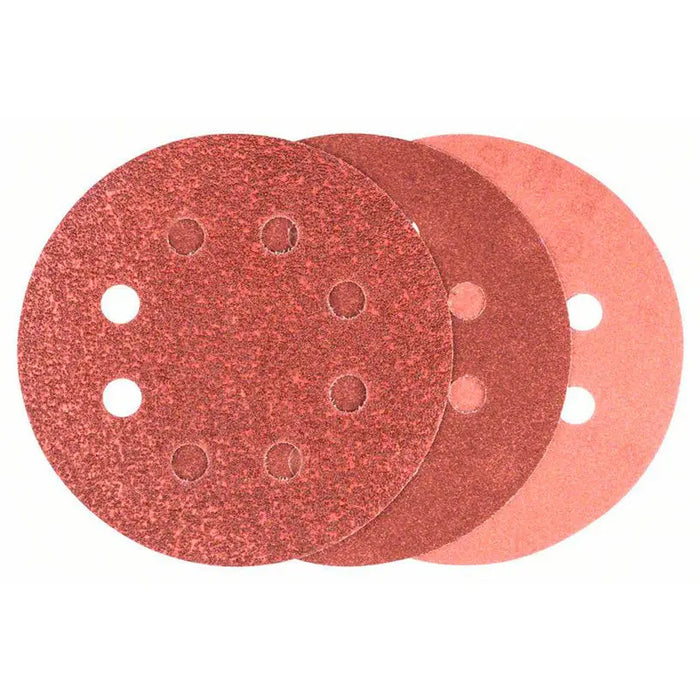 VELCRO PAD FOR ECCENTRIC GRINDER 6 PCS. BOSCH - Шкурки за машинно шлайфане<<<Консумативи за